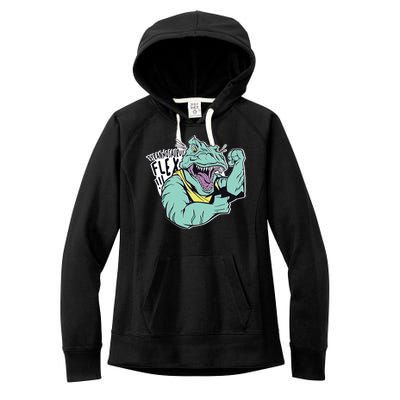 Muscular Trex Flex Women's Fleece Hoodie