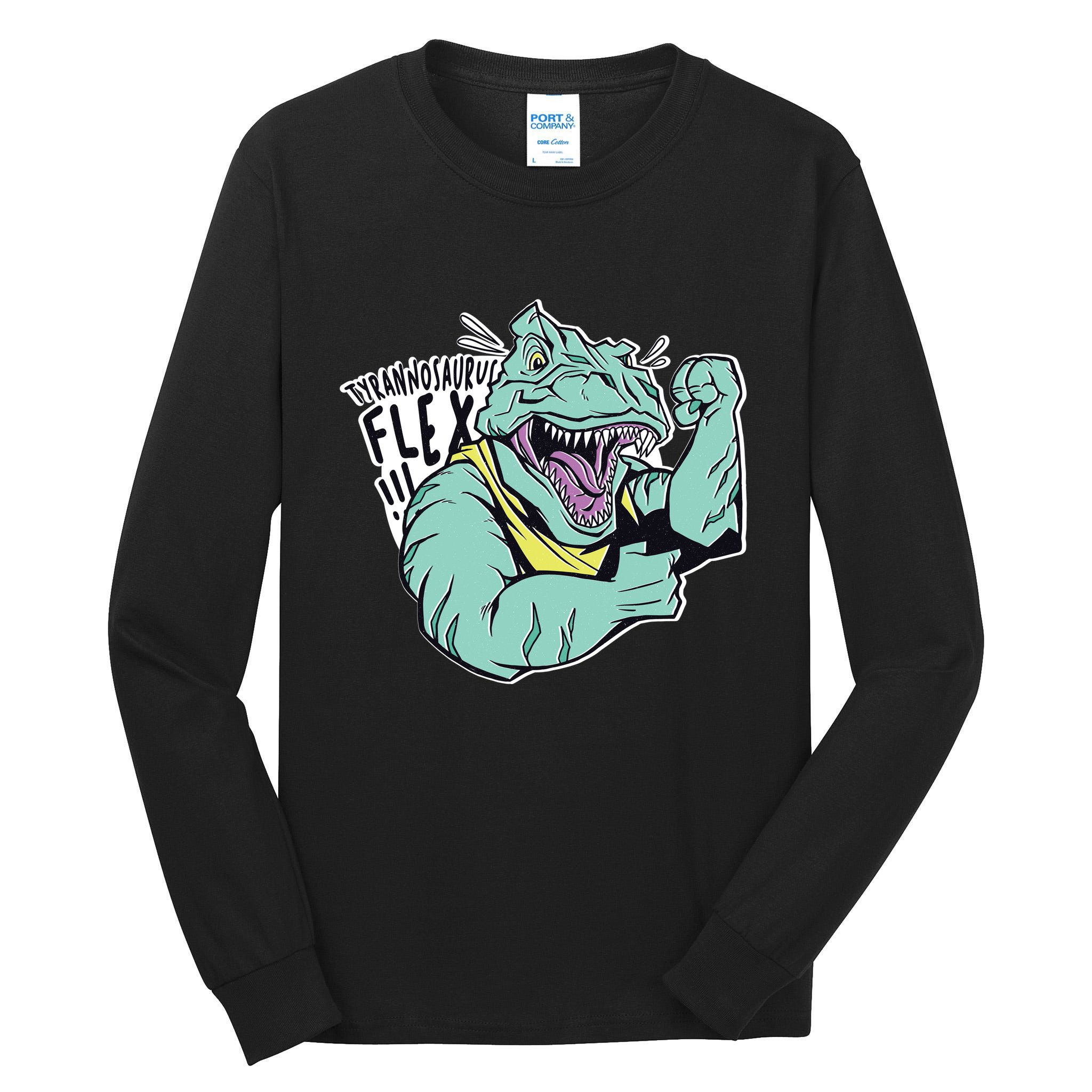 Muscular Trex Flex Tall Long Sleeve T-Shirt
