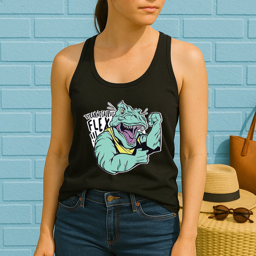 Muscular Trex Flex Womens Tank Top