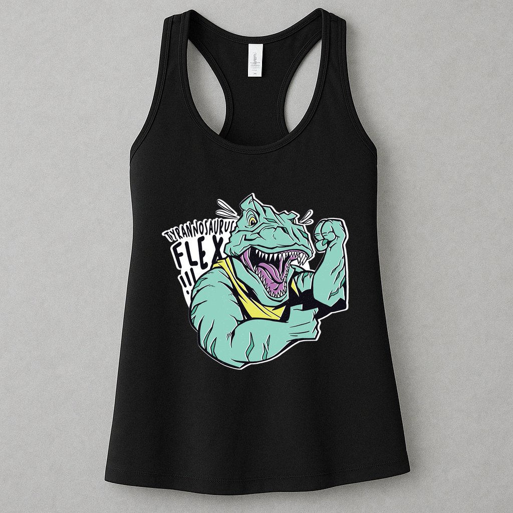Muscular Trex Flex Womens Tank Top