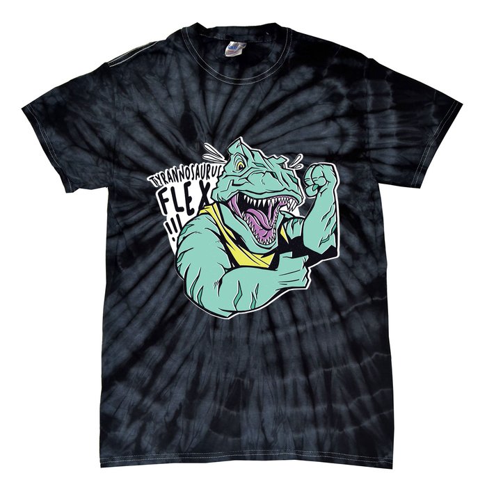 Muscular Trex Flex Tie-Dye T-Shirt