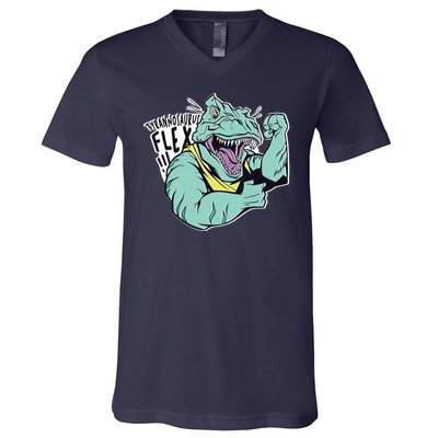 Muscular Trex Flex V-Neck T-Shirt