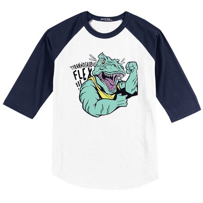 Muscular Trex Flex Baseball Sleeve Shirt