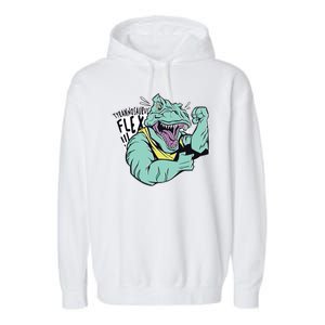 Muscular Trex Flex Garment-Dyed Fleece Hoodie