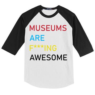 Museums Are F***ing Awesome   Kids Colorblock Raglan Jersey