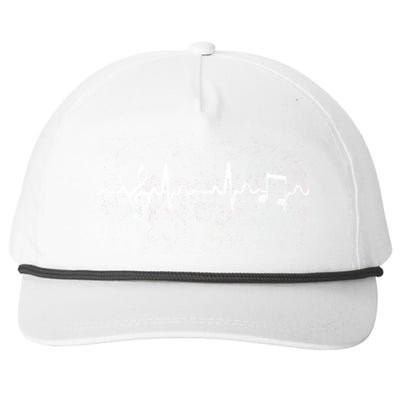 Music Heartbeat Pulse Snapback Five-Panel Rope Hat