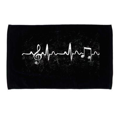 Music Heartbeat Pulse Microfiber Hand Towel