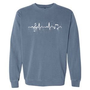 Music Heartbeat Pulse Garment-Dyed Sweatshirt