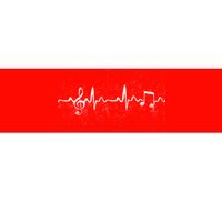 Music Heartbeat Pulse Bumper Sticker