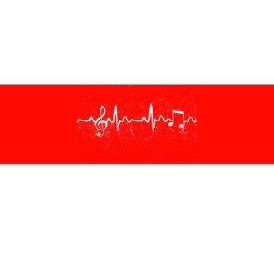 Music Heartbeat Pulse Bumper Sticker