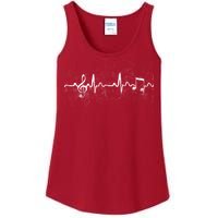 Music Heartbeat Pulse Ladies Essential Tank