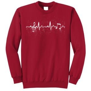 Music Heartbeat Pulse Tall Sweatshirt