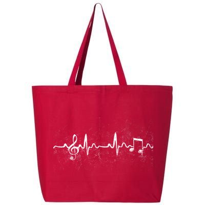 Music Heartbeat Pulse 25L Jumbo Tote