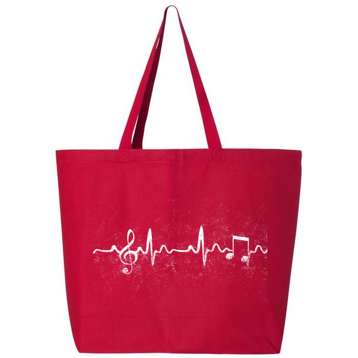 Music Heartbeat Pulse 25L Jumbo Tote