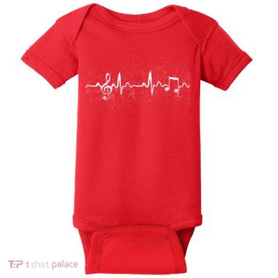 Music Heartbeat Pulse Baby Bodysuit