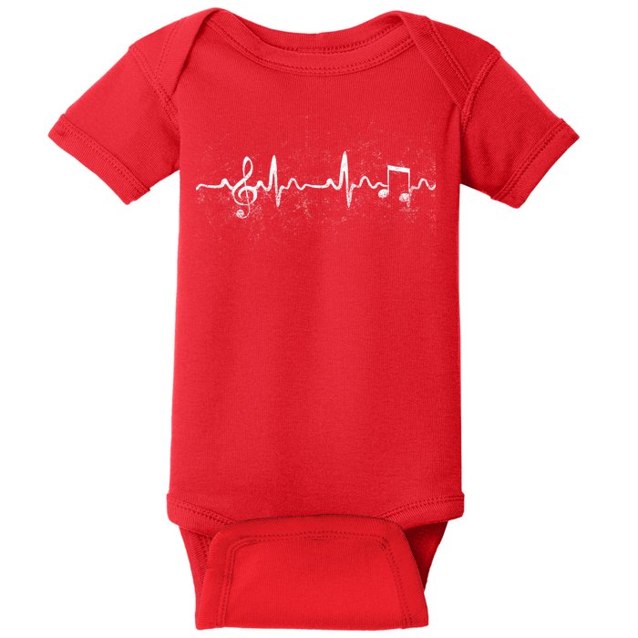 Music Heartbeat Pulse Baby Bodysuit