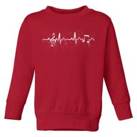 Music Heartbeat Pulse Toddler Sweatshirt