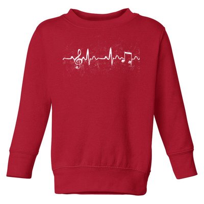 Music Heartbeat Pulse Toddler Sweatshirt