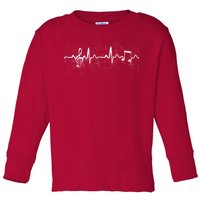 Music Heartbeat Pulse Toddler Long Sleeve Shirt