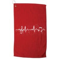 Music Heartbeat Pulse Platinum Collection Golf Towel