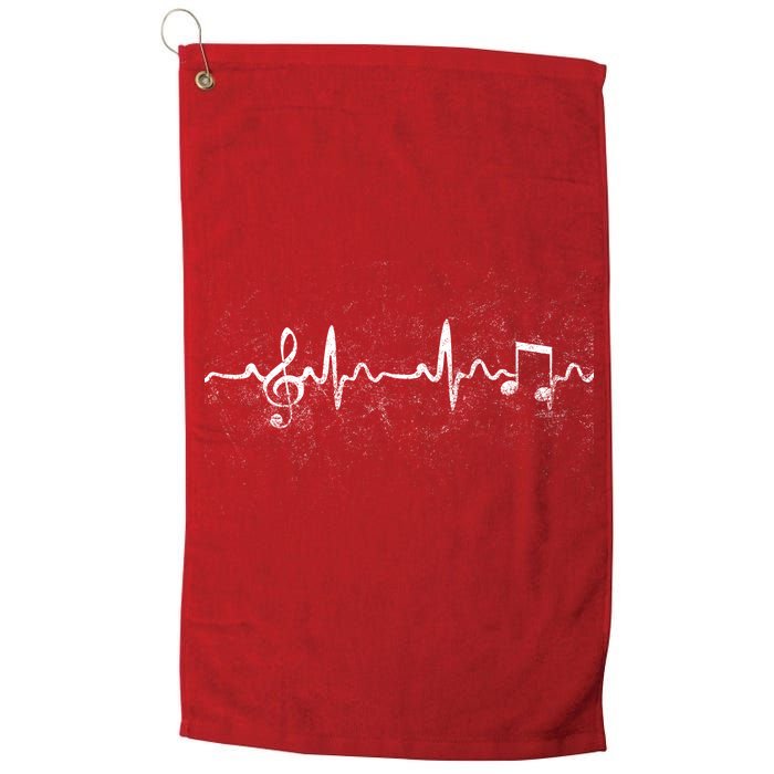 Music Heartbeat Pulse Platinum Collection Golf Towel