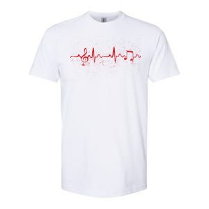 Music Heartbeat Pulse Softstyle CVC T-Shirt