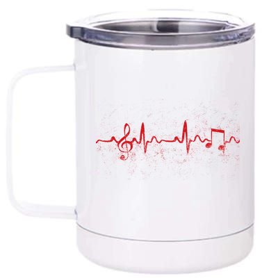 Music Heartbeat Pulse 12 oz Stainless Steel Tumbler Cup