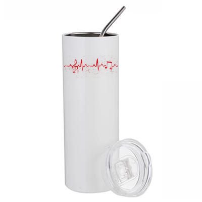 Music Heartbeat Pulse Stainless Steel Tumbler