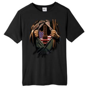 Music In Me American Guitar Tall Fusion ChromaSoft Performance T-Shirt