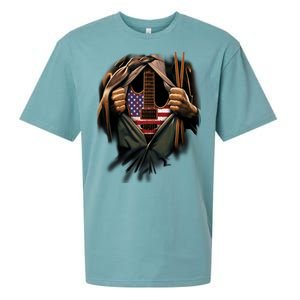 Music In Me American Guitar Sueded Cloud Jersey T-Shirt