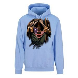 Music In Me American Guitar Unisex Surf Hoodie