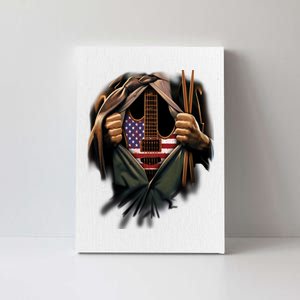 Music In Me American Guitar Canvas