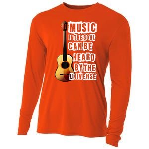 Music In The Soul Can Be Heard By The Universe Guitar Cooling Performance Long Sleeve Crew