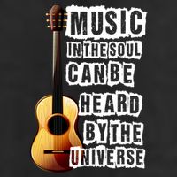 Music In The Soul Can Be Heard By The Universe Guitar Cool Comfort Performance Bucket Hat