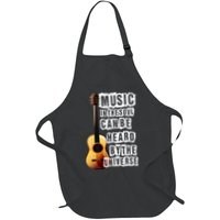 Music In The Soul Can Be Heard By The Universe Guitar Apron
