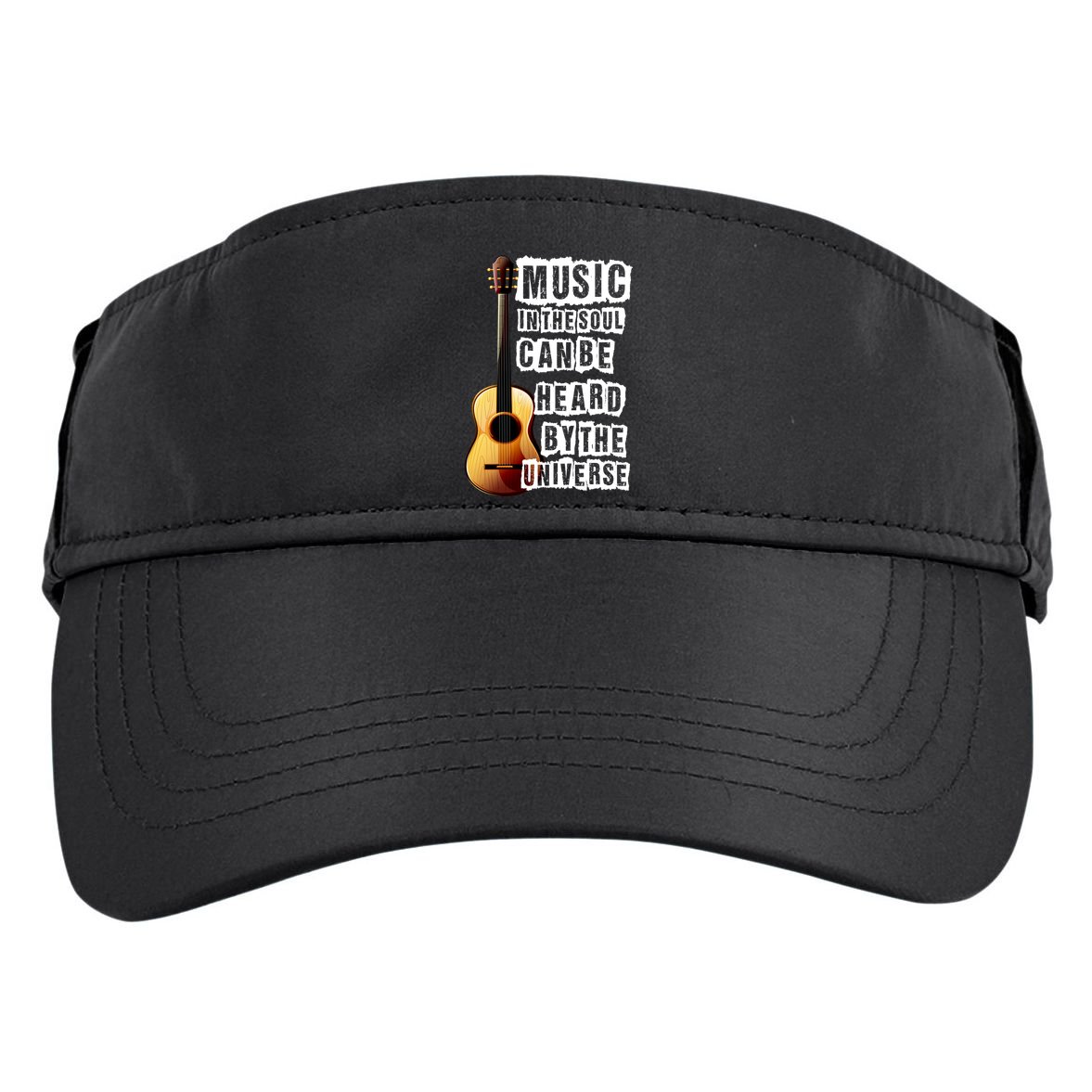 Music In The Soul Can Be Heard By The Universe Guitar Adult Drive Performance Visor