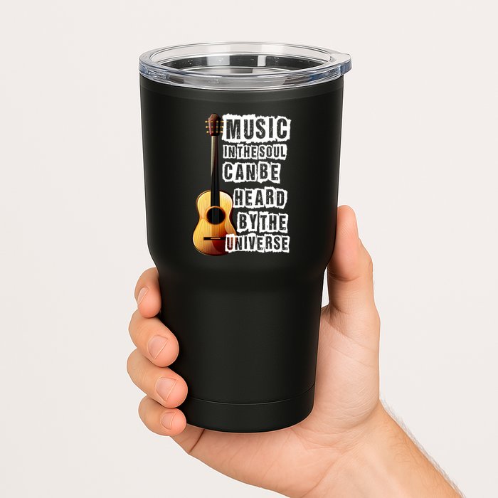 Music In The Soul Can Be Heard By The Universe Guitar Tumbler