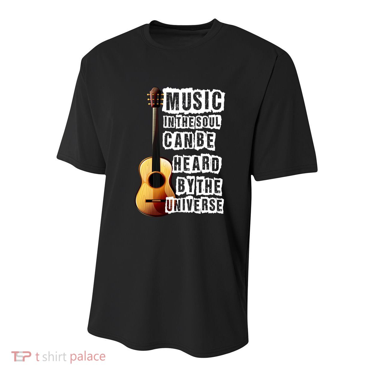 Music In The Soul Can Be Heard By The Universe Guitar Youth Performance Sprint T-Shirt