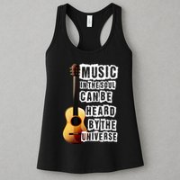 Music In The Soul Can Be Heard By The Universe Guitar Womens Tank Top