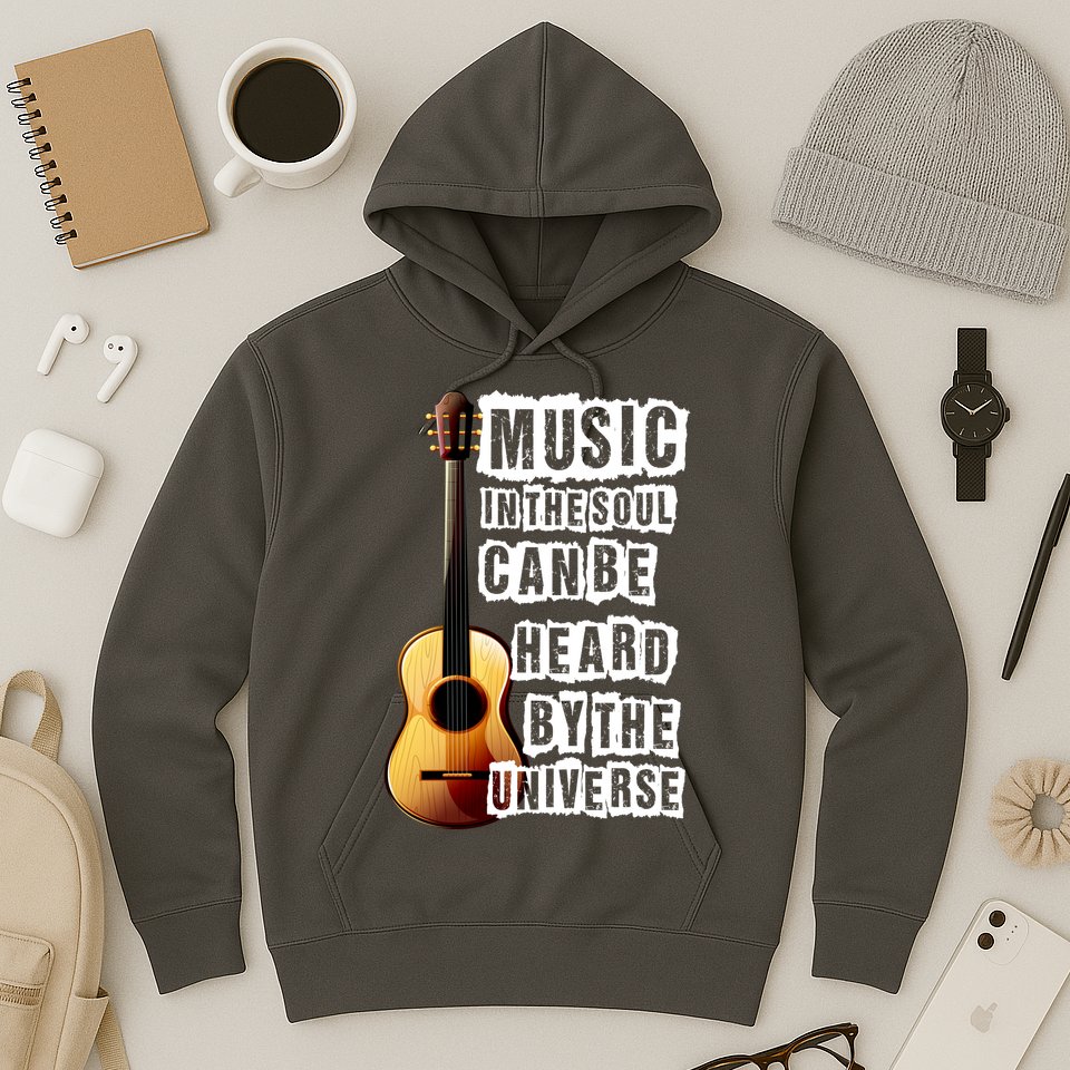 Music In The Soul Can Be Heard By The Universe Guitar Hoodie