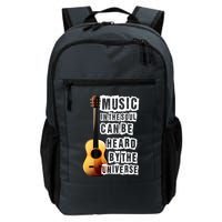 Music In The Soul Can Be Heard By The Universe Guitar Backpack