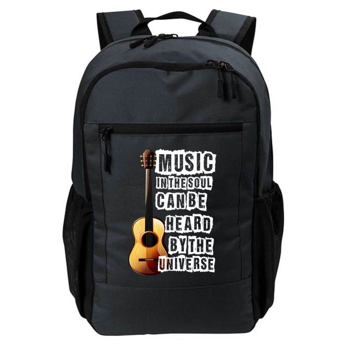 Music In The Soul Can Be Heard By The Universe Guitar Backpack