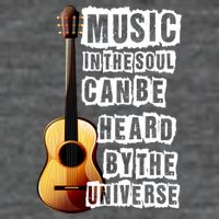 Music In The Soul Can Be Heard By The Universe Guitar 7-Panel Snapback Hat