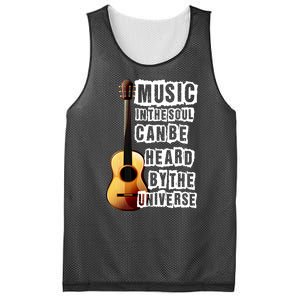 Music In The Soul Can Be Heard By The Universe Guitar Mesh Reversible Basketball Jersey Tank