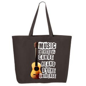 Music In The Soul Can Be Heard By The Universe Guitar 25L Jumbo Tote