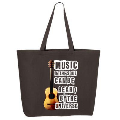 Music In The Soul Can Be Heard By The Universe Guitar 25L Jumbo Tote