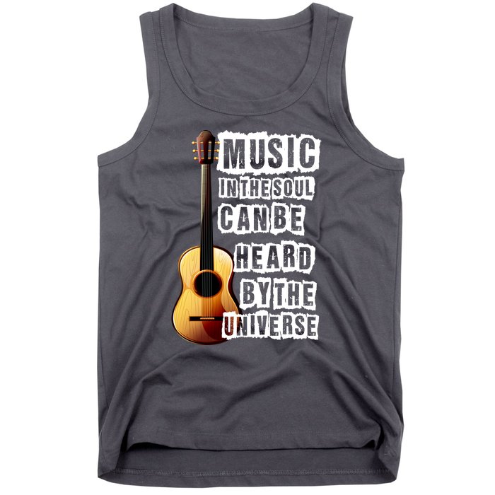 Music In The Soul Can Be Heard By The Universe Guitar Tank Top