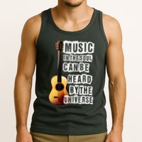 Music In The Soul Can Be Heard By The Universe Guitar Tank Top