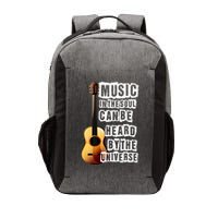 Music In The Soul Can Be Heard By The Universe Guitar Vector Backpack
