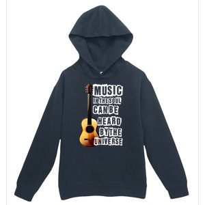 Music In The Soul Can Be Heard By The Universe Guitar Urban Pullover Hoodie